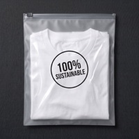 Emballage personnalisé en sac à fermeture éclair GRS 100% recyclé, petit sac à fermeture éclair en plastique pour vêtements