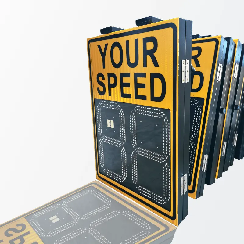 Radar speed measurement LED display intelligent snapshot sign outdoor speed limit