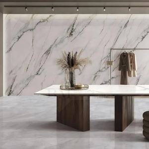 <span class=keywords><strong>Piastrelle</strong></span> in Porcellana di Grandi Dimensioni, Effetto Marmo Moderno, Pietra Sinterizzata Lucida <span class=keywords><strong>per</strong></span> <span class=keywords><strong>Bagno</strong></span> e Pavimentazione Esterna - Product Image 1