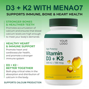 Oem Krachtige <span class=keywords><strong>D3</strong></span> K2 Softgel-Capsules Versterkten De Absorptievitamines Voor Tieners En De Gezamenlijke Ondersteuning Van Volwassenen, Niet Voor Pasgeborenen - Product Image 5