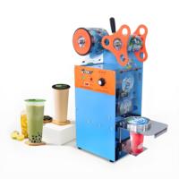 Scelleuse Commerciale de Gobelets, Scelleuse Manuelle Bivalente pour Gobelets à Boissons en Papier ou en Plastique pour Thé au Lait