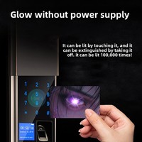 Individuell Bedruckte Im Dunkeln Leuchtende Smart NFC-Karte 13,56 MHz RFID Hotel-Schlüsselkarte LED-Beleuchtungskarte PVC-Karte mit LED-Lichtern für Veranstaltungen