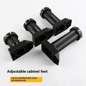 <span class=keywords><strong>Pied</strong></span> d'armoire de cuisine de haute qualité jambe de support en plastique réglable avec déflecteur inférieur <span class=keywords><strong>pied</strong></span> de réglage facile - Product Image 2