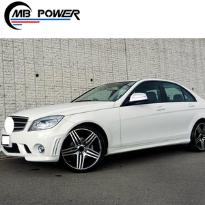 Kit de carrocería estilo A para <span class=keywords><strong>Mercedes</strong></span> <span class=keywords><strong>Clase</strong></span> <span class=keywords><strong>C</strong></span> W204 C200L/C260L 2007-2010: Parachoques, faldones laterales y puntas de escape de ajuste exacto - Product Image 4