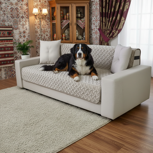 आधुनिक वाटरप्रूफ ठोस 100% पॉलिएस्टर ओवरसाइज सोफा कवर और तीन सीट सोफे के लिए - Product Image 2