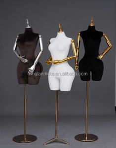 Maniquí de terciopelo BBL curvilíneo brasileño para mujer, forma de vestido de novia, medio cuerpo, talla grande, busto grande, trasero, ajustable para ropa - Product Image 6