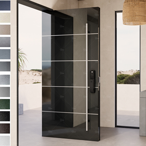 Portes de sécurité en acier japonais pour maisons, portes de sécurité extérieures de style nigérian, porte principale de sécurité en acier pour villa - Product Image 4