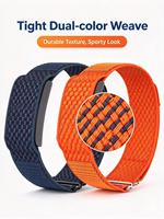 Bracelet de montre connectée en nylon BEEFLYPOWER FO535, réglable et respirant, avec crochet, pour Google Air