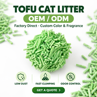 Litière pour chat biodégradable au tofu et au maïs, charbon actif hautement adsorbant, agglomération rapide, sans poussière, jetable dans les toilettes, écologique, anti-odeurs