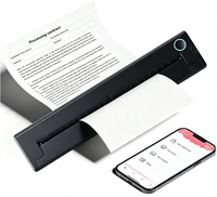Imprimante portable A4 sans encre, impression avec papier thermique, imprimante sans fil Bluetooth pour téléphone/tablette/PC