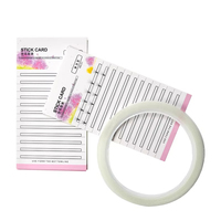 Bande adhésive réutilisable en plastique pour extensions de cils, pour le rangement des bouquets préfabriqués et des cils volume, et comme bande adhésive pour faux cils