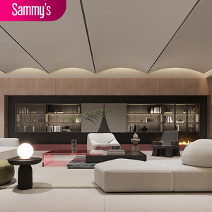 Mueble de Salón Extensible de Madera de Alta Calidad con Puertas Corredizas Modernas de Lujo y Cierre Suave - Product Image 1