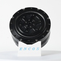 Motor de CC sin escobillas con doble codificador EC-A8112-P1-18H, caja de engranajes planetaria de alto par, 24V 48V, servo BLDC compacto con eje hueco de 5mm y 30NM
