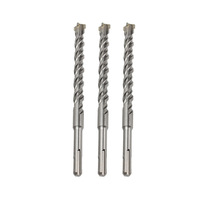 Foret SDS-Max à quatre cannelures, tête croisée, à quatre tranchants, en alliage de carbure de tungstène, pour marteau perforateur, béton et armatures