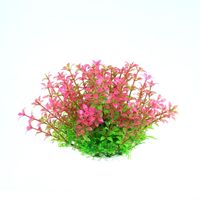 Tanaman akuarium buatan 10-30cm, hiasan tangki ikan plastik dekorasi bunga rumput bawah air tas ornamen dekoratif