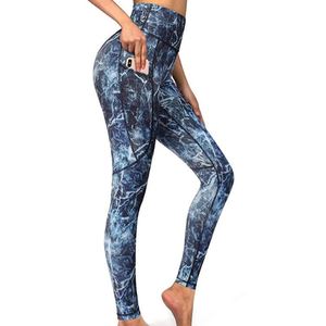 8230813 venta al por mayor de mallas con impresión Digital de logotipo personalizado a granel para mujeres señoras Tie Dye cintura alta impreso pantalones de Yoga Leggings - Product Image 1
