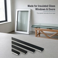 Barres d'espacement en aluminium thermolaquées pour verre isolant, fabricant de barres de bordure chaude de couleur personnalisée