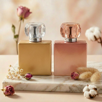 Flacon pulvérisateur de parfum en verre de 100 ml avec capuchon en acrylique transparent personnalisable, design haut de gamme, vente en gros Anding