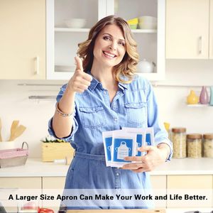 Delantales Desechables Grandes Huamaohengchun, Ecológicos y Reciclables, 50 Unidades, 44 x 30 Pulgadas, Delantales de Plástico Transparente Impermeables para Adultos - Product Image 5