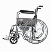 Chaise de transfert pliable pour patients âgés pour accoudoir extérieur d'hôpital Floding fauteuil roulant manuel léger