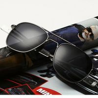 Lunettes de soleil polarisées américaines avec logo personnalisé, verres miroir UV400, lunettes de soleil polarisées pour hommes
