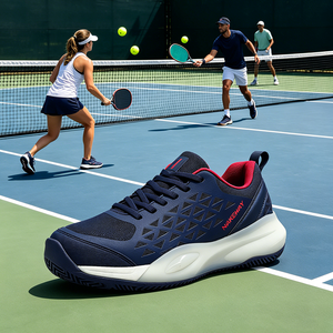 Zapatos de <span class=keywords><strong>Tenis</strong></span> y Pickleball de Calidad Profesional, Diseño de Malla con Función de Absorción de Impactos, Logotipo Personalizable OEM, Zapatos de Pádel - Product Image 1