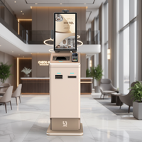 Kiosco de Autoregistro para Hoteles OEM con Reconocimiento Facial, Dispensador de Tarjetas, Terminal de Autoregistro con SDK para Hostelería