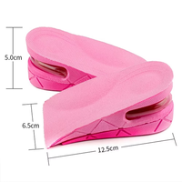 YEBEI solette crescenti di altezza all'ingrosso Unisex tacchi Lift inserti 2 strati Air up scarpe sollevatori altezza regolabile mezze solette