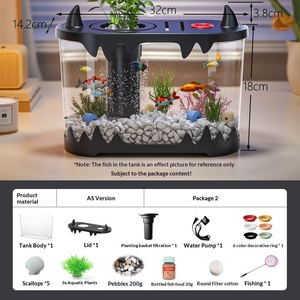 Akuarium Ikan Ramah Lingkungan dari Plastik Asli - 15L 4 Pilihan Warna Set Lengkap Deluxe - Product Image 5