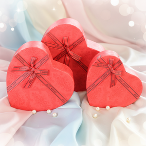 Recycled Heart Shaped Gift <strong>Box</strong> Patterned Design Sturdy Case for Festive <strong>Present</strong> Elegant Ribbon Decor Customizable - Product Image 5