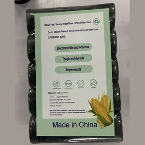 Magic Factory Wholesale Biodegradable Corn Starch Bin Bags Compostable Pla Trash Bags Roll