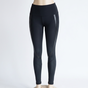 Pantalones de Yoga y Fitness de Compresión con Encaje, Talla Grande, de Secado Rápido - Product Image 1