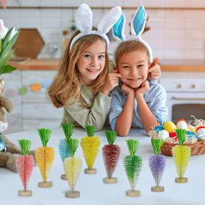 Personality <b>Easter</b> Simulation Mini Monochrome Radish Decorations Artificial Carrot Children's <b>Gifts</b> <b>Easter</b> Party Props - Product Image 2