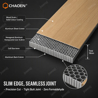 Panneau composite en nid d'abeille d'aluminium ignifuge et imperméable sur mesure, vente en gros d'usine, pour la décoration de hall