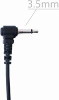 Penerima Headset In-Ear Jack 3.5mm 1Pin hanya dengar Earphone FBI tabung bening akustik dua arah Radio untuk Speaker mikrofon