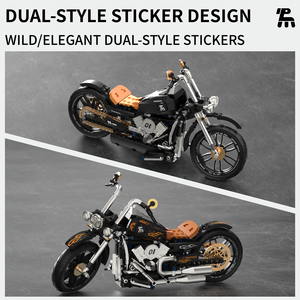 Hanlei Diy Retro Motorfiets Bouwstenen Educatieve Speelgoedauto Set - Product Image 4