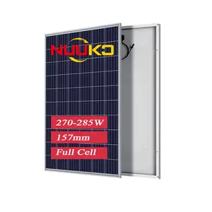 Nuuko 270W/275W/280W/285W PERC 태양 전지 패널 가정용 에너지 시스템 팔레트 포장 다결정 실리콘