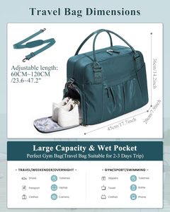 Bolsa de viaje <span class=keywords><strong>para</strong></span> mujeres, hombres, artículo <span class=keywords><strong>personal</strong></span> con compartimento <span class=keywords><strong>para</strong></span> zapatos, bolsas de mano <span class=keywords><strong>para</strong></span> aviones, bolsa de noche - Product Image 6