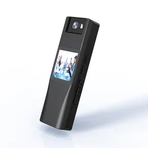 2K 비디오 미니 바디 착용 180 도 회전 휴대용 카메라 실시간 필드 레코딩 백 클램프 펜 카메라
