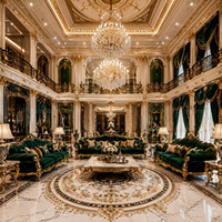 Service de personnalisation de la maison tout-en-un, décoration de salle à manger de style palais classique, conception d'intérieur professionnelle