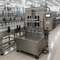 Machine de remplissage automatique de bouteilles de liquide à pompe magnétique HuiMing BGZ-4A 10-25000ML, entraînée par moteur, convient aux boissons et eaux en plastique