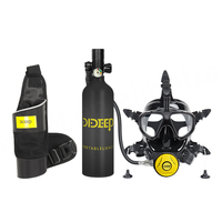 Tanque de Buceo Mini de 1L en Oferta, 200 bar de Alta Presión, Máscara de Aluminio, Certificación CE, EEC, EPA, Modelo X4000pro+, 3.52 kg