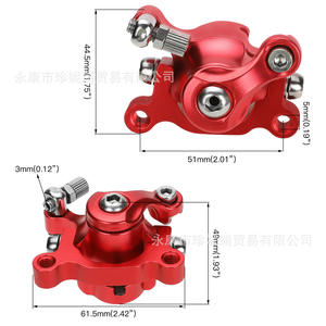 Pinza de Freno de Disco CNC para Motocicleta y Bicicleta de Montaña 49cc, Pistón Único Delantero, Aleación de Aluminio, Pieza de Mejora Retrofit - Product Image 2