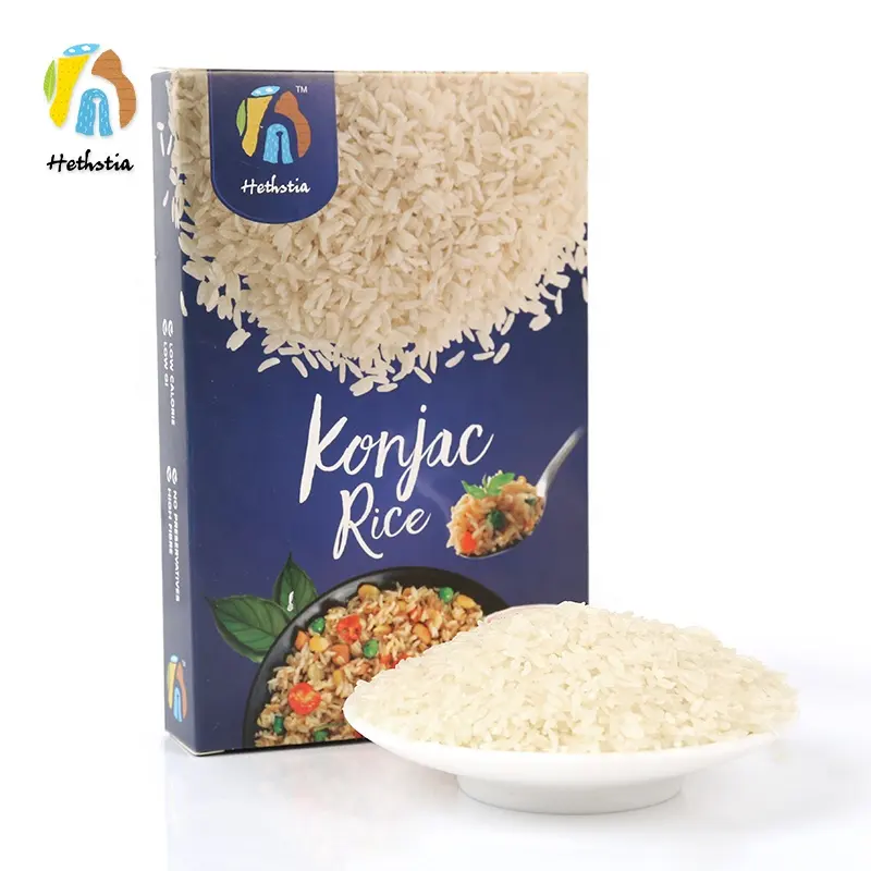 Kuru Shirataki pirinç kurutulmuş Konjac pirinç yüksek diyet lifi (şeker hastaları için iyi)
