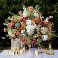 Boule de fleurs artificielles en soie faite à la main personnalisée pour la rentrée scolaire, les mariages et les fêtes, 55 cm, rouge et bleu/couleurs personnalisables, longue