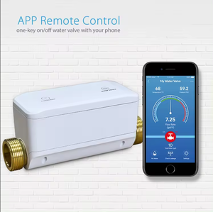 Monitor de Flujo de Agua Inalámbrico WiFi Inteligente Tuya a Prueba de Agua y Cierre de Agua en 3/4 Pulgadas, Medidor de Agua Ultrasónico - Product Image 2