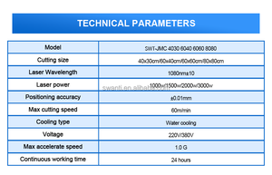 SWT Độ chính xác cao CNC sợi hồng ngoại picosecond máy cắt <span class=keywords><strong>laser</strong></span> cho kính sapphire khắc <span class=keywords><strong>plexiglass</strong></span> Tempered Cutter - Product Image 4