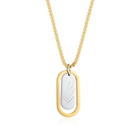 Collares de Acero Inoxidable al por Mayor de Alta Calidad con Grabado, para Mujer, Casuales/Deportivos, Regalo para el Día de la Madre o Aniversario, Joyería en Blanco