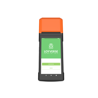 Machine de paiement de terminal de point de vente portable NFC Android 14 à écran tactile de 5.5 pouces avec imprimante thermique de 58mm