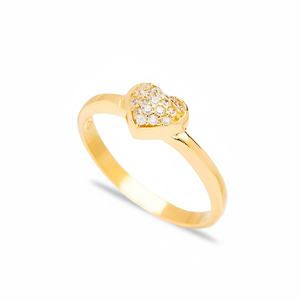 Forma de corazón lindo delicado claro circón plata minimalista racimo anillo venta al por Mayor turco 925 joyería de plata esterlina - Product Image 2